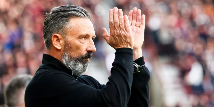 Derek McInnes pendant une rencontre de Premiership écossaise, dans un contexte de mercato entre Celtic et les Rangers