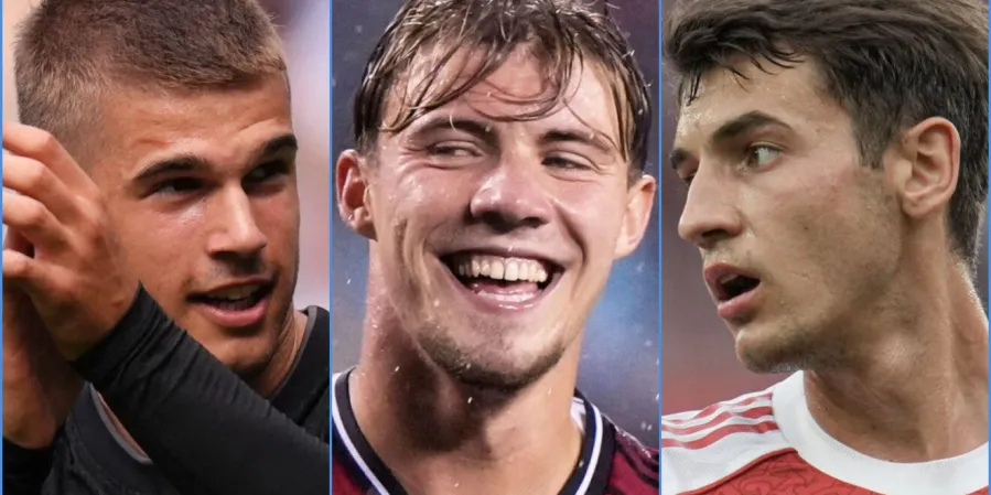 Montage avec Luka Vuskovic, Rasmus Hojlund et Jakub Kiwior, trois joueurs au coeur des transferts sous-évalués de l'été