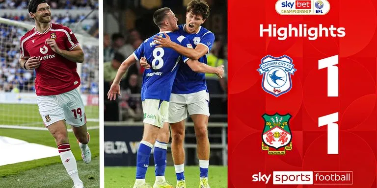 Vue du match de Championship entre Cardiff City et Wrexham, conclu sur un nul en fin de rencontre
