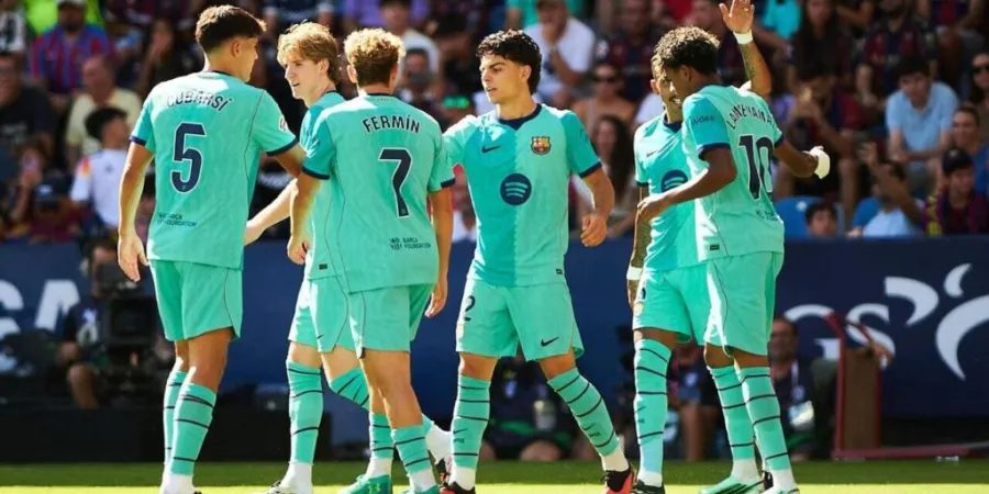 Barcelone célèbre un but avant son déplacement à Séville