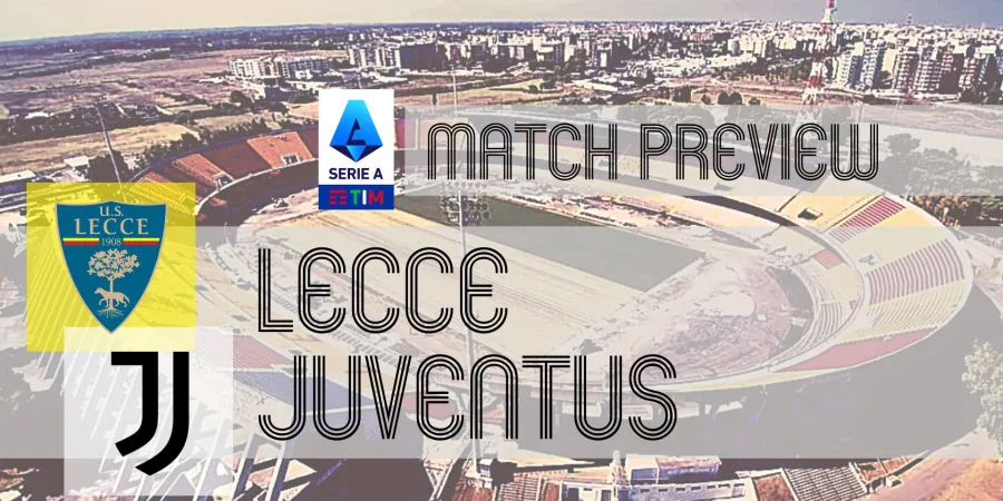 Visuel d’avant-match entre Lecce et la Juventus en Serie A